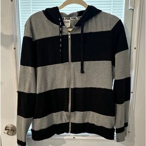 Victoria secret pink size large bling zip hoodie